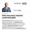 Paris yine yanar, motorlar sesten hızlı gider