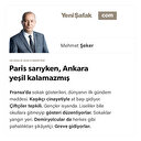Paris sarıyken, Ankara yeşil kalamazmış