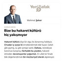 Bize bu hakaret kültürü hiç yakışmıyor