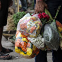 Plastik poşette dünya fotoğrafı