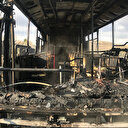 Halk otobüsü bir anda alev topuna döndü