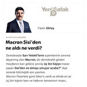 Macron Sisi’den ne aldı ne verdi?