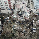 Kartal'da çöken bina havadan görüntülendi