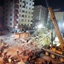 Çöken binanın yanındaki bina lazerle sürekli kontrol ediliyor