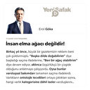 İnsan elma ağacı değildir!