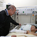 Erdoğan küçük Havva ve Tayyip Mahmut'u ziyaret etti