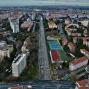 Açılışına bir ay kala havadan görüntülendi