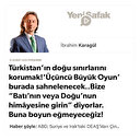 * Türkistan’ın doğu sınırlarını korumak! * ‘Üçüncü Büyük Oyun’ burada sahnelenecek.. * Bize “Batı’nın veya Doğu’nun himâyesine girin” diyorlar. Buna boyun eğmeyeceğiz!