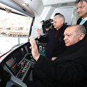 Gebze-Halkalı Banliyö Hattında ilk sürüşü Erdoğan gerçekleştirdi