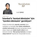 İstanbul’a ‘kentsel dönüşüm’ için ‘içerden dönüşüm’ gerekiyor! ​