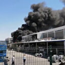 Manisa'da plastik fabrikasında yangın