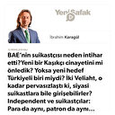 * BAE’nin suikastçısı neden intihar etti? Yeni bir Kaşıkçı cinayetini mi önledik? Yoksa yeni hedef Türkiyeli biri miydi? * İki Veliaht, o kadar pervasızlaştı ki, siyasî suikastlara bile girişebilirler? * Independent ve suikastçılar: Para da aynı, patron da aynı…