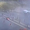 Başakşehir'de istinat duvarının çökme anı kamerada