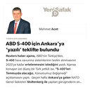 ABD S-400 için Ankara’ya ‘yazılı’ teklifte bulundu