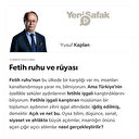 Fetih ruhu ve rüyası