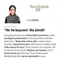 ‘Yâr ile bayram’ illa şimdi!