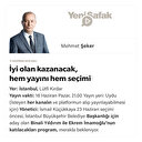 İyi olan kazanacak, hem yayını hem seçimi