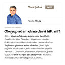 Okuyup adam olma devri bitti mi?