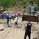 Araklı'da selin neden olduğu hasar gün ağarınca ortaya çıktı