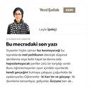 Bu mecradaki son yazı