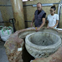 Beytüllahim'deki Doğuş Kilisesi'nde taş vaftiz teknesi bulundu