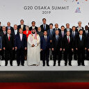 Cumhurbaşkanı Erdoğan ile Trump G-20 Zirvesi aile fotoğrafında yan yana