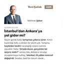 İstanbul’dan Ankara’ya yol gider mi?