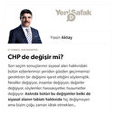 CHP de değişir mi?