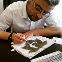 Asma yaprağını sanat eserine dönüştürdü