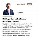 Kişiliğimiz ve ahlakımız markamız olsun!