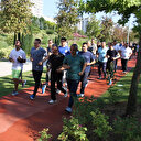 'Park alanları seyirlik değil' diyerek Başakşehir halkına spor yaptırdı