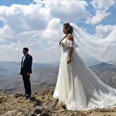 Dağ zirvesinde nikah töreni