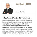 “Dost ateşi” altında yaşamak
