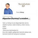 Alpaslan Durmuş’u aradım…