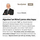 Ağustos’un ikinci yarısı ateş topu