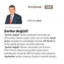 Şartlar değişti!