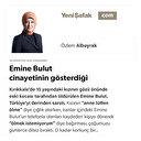 Emine Bulut cinayetinin gösterdiği