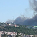 Çanakkale'de hastane yakınında orman yangını