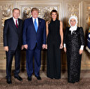 Erdoğan ve Trump çiftleri yemekte buluştu