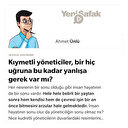 Kıymetli yöneticiler, bir hiç uğruna bu kadar yanlışa gerek var mı?