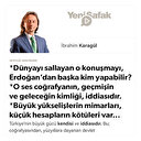 * Dünyayı sallayan o konuşmayı, Erdoğan’dan başka kim yapabilir? * O ses coğrafyanın, geçmişin ve geleceğin kimliği, iddiasıdır. * Büyük yükselişlerin mimarları, küçük hesapların kötüleri var.. * İçerideki ‘tarihi ıskalayanlar’ utansın!