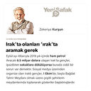 Irak’ta olanları ‘ırak’ta aramak gerek