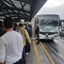 Haramidere'de metrobüs kazası