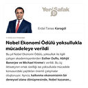 Nobel Ekonomi Ödülü yoksullukla mücadeleye verildi