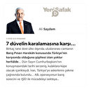 7 düvelin karalamasına karşı…