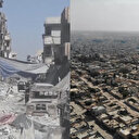 Resulayn ve Rakka'nın havadan karşılaştırma görüntüsü