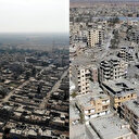 PYD'li teröristlerin çekildiği Resulayn havadan görüntülendi, vurulmuş tek bir ev dahi yok