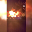 Tekstil ürünleri taşıyan TIR'ın dorsesi yandı