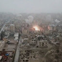 Esed rejiminin İdlib'de sivillere yönelik saldırıları havadan görüntülendi