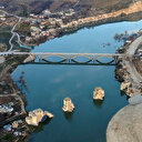 Hasankeyf sular altında kalmaya başladı: Köprünün ayakları görünmemeye başladı